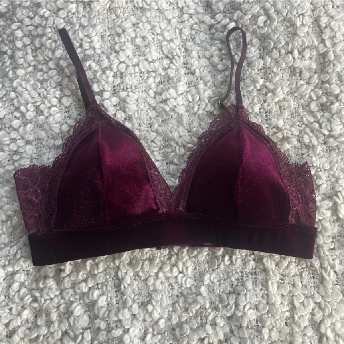 Bralette i sammet