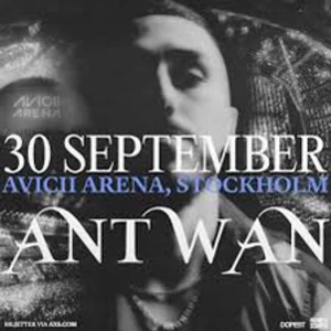 TRE ANTWAN BILJETTER  - Säljer tre antwan biljetter ”sitt plats” Konserten är 30 september kl 19:30 Tar helst emot swish o man får biljetterna länkade och sen screen på alla tre biljetterna, per biljet är de 1000kr och tre biljetter 3000kr. (Alla tre platser är brevid varandra)