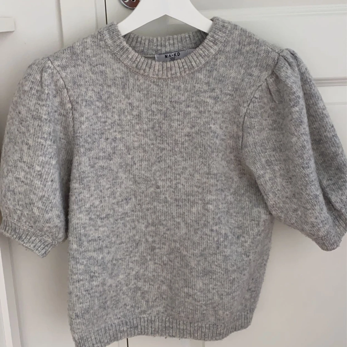 Grå stickad t-shirt💕