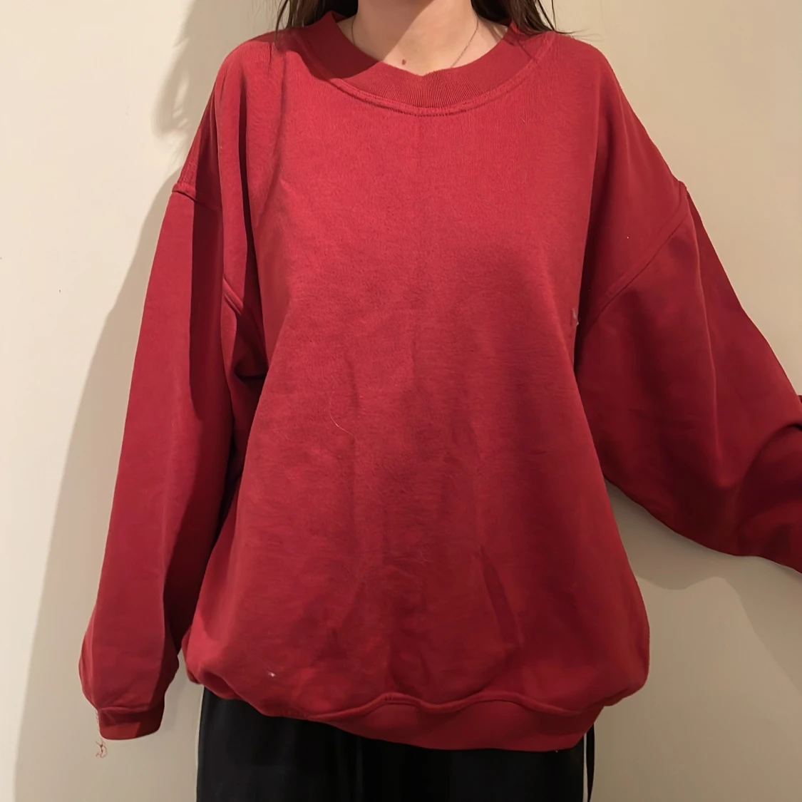 Röd sweatshirt - 90