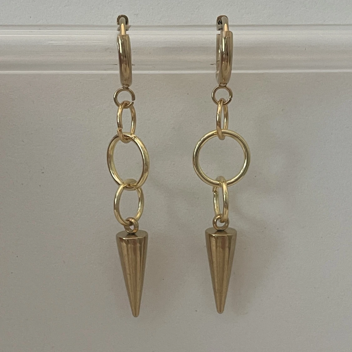 Layerd hoop earrings set- guld - 90