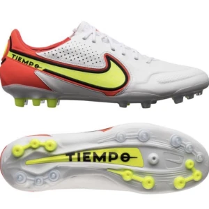 Fotbollsskor - Nike Tiempo Legend 9 Elite AG-PRO Motivation - Vit/Neon/Röd  Storlek 45  Nyskick