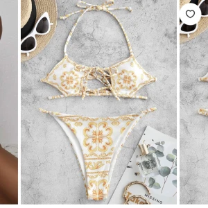 Bikini Zaful - Supersnygg bikini från zaful som dessvärre inte kommer till användning. Endast testad, aldrig använd. Passar mig som har S-M. Nypris 15€. 