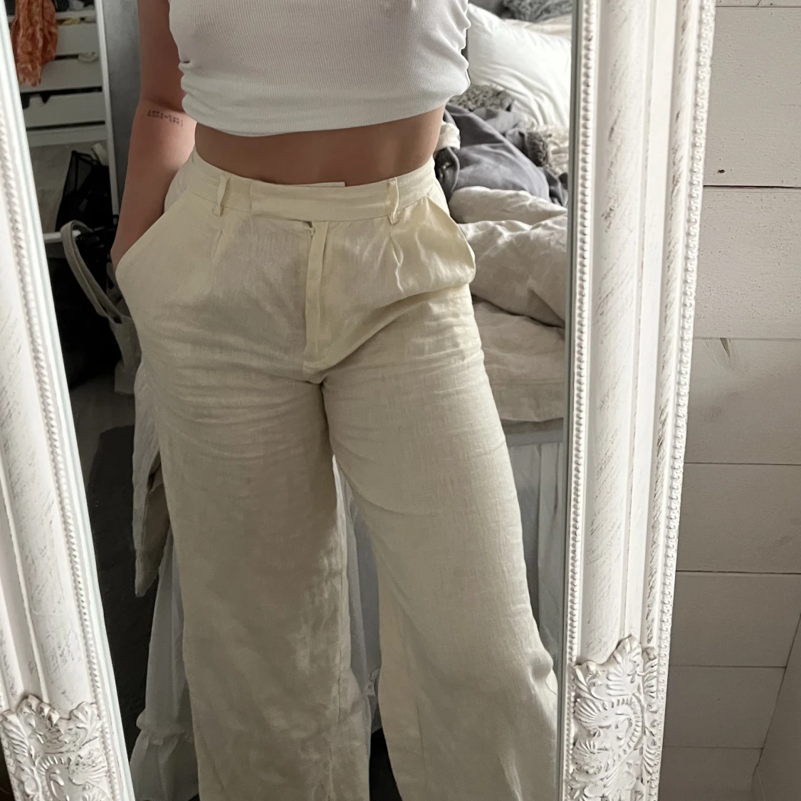 Linne byxor 