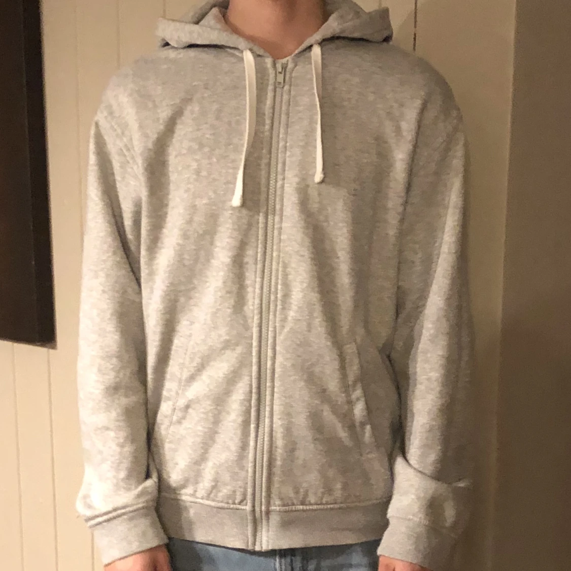 Grå zipertröja H&M - 90