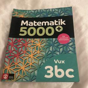Köpte fel bok och kan ej lämmna tillbaka. (Helt ny) Det är Matematik 5000+ Kurs 3bc Vux Lärobok Upplaga 2021.