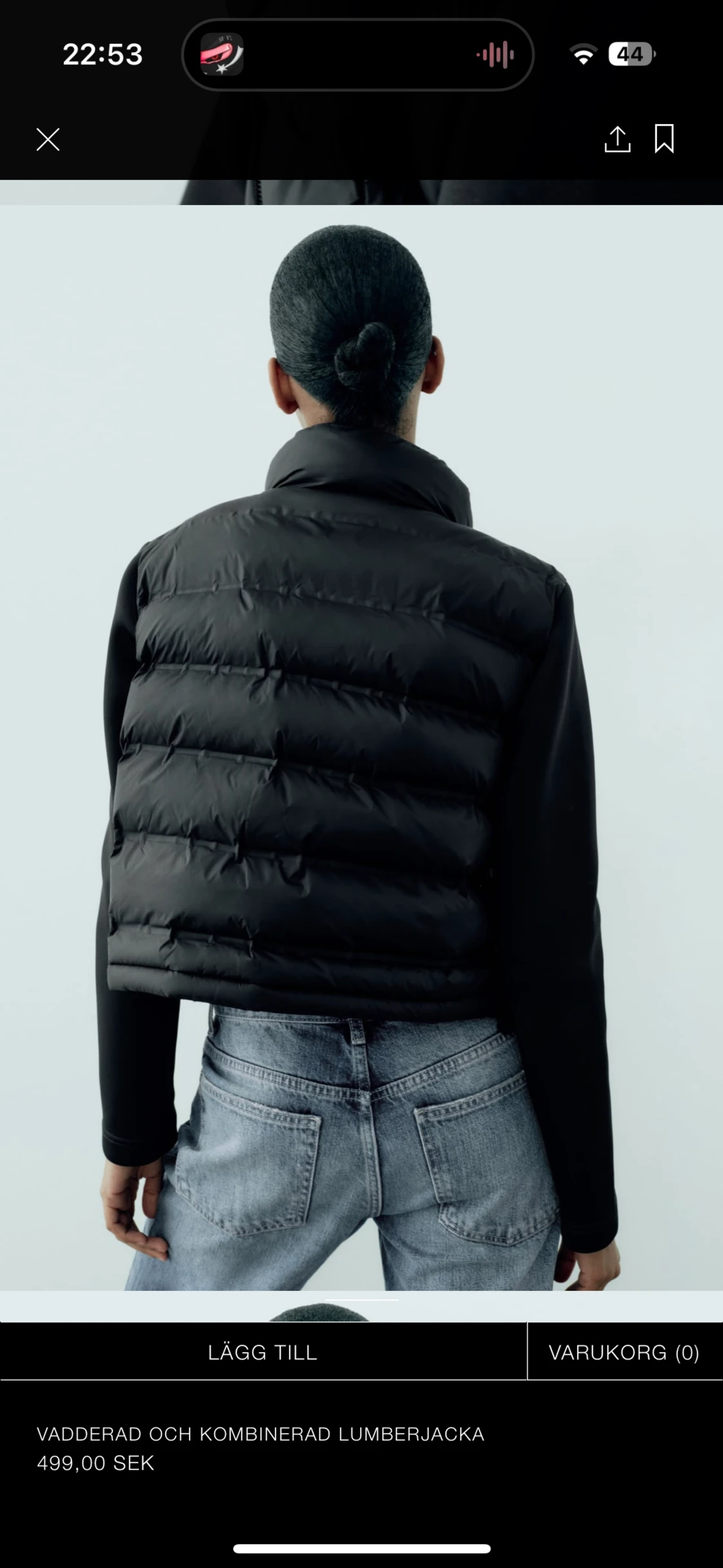 Vadderad och kombinerad lumberjacka - 90