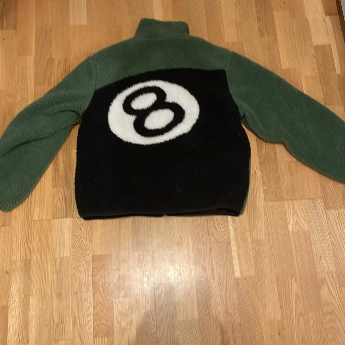 Stussy 8 ball sherpa fleece jacket reverseable - 90