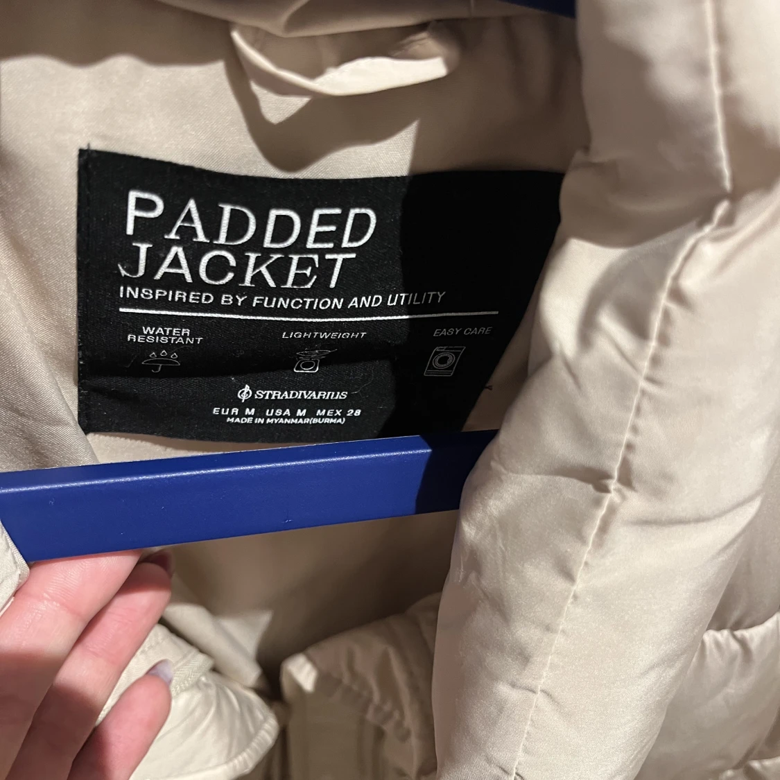 Puffer Väst Beige Asos strl M - 91