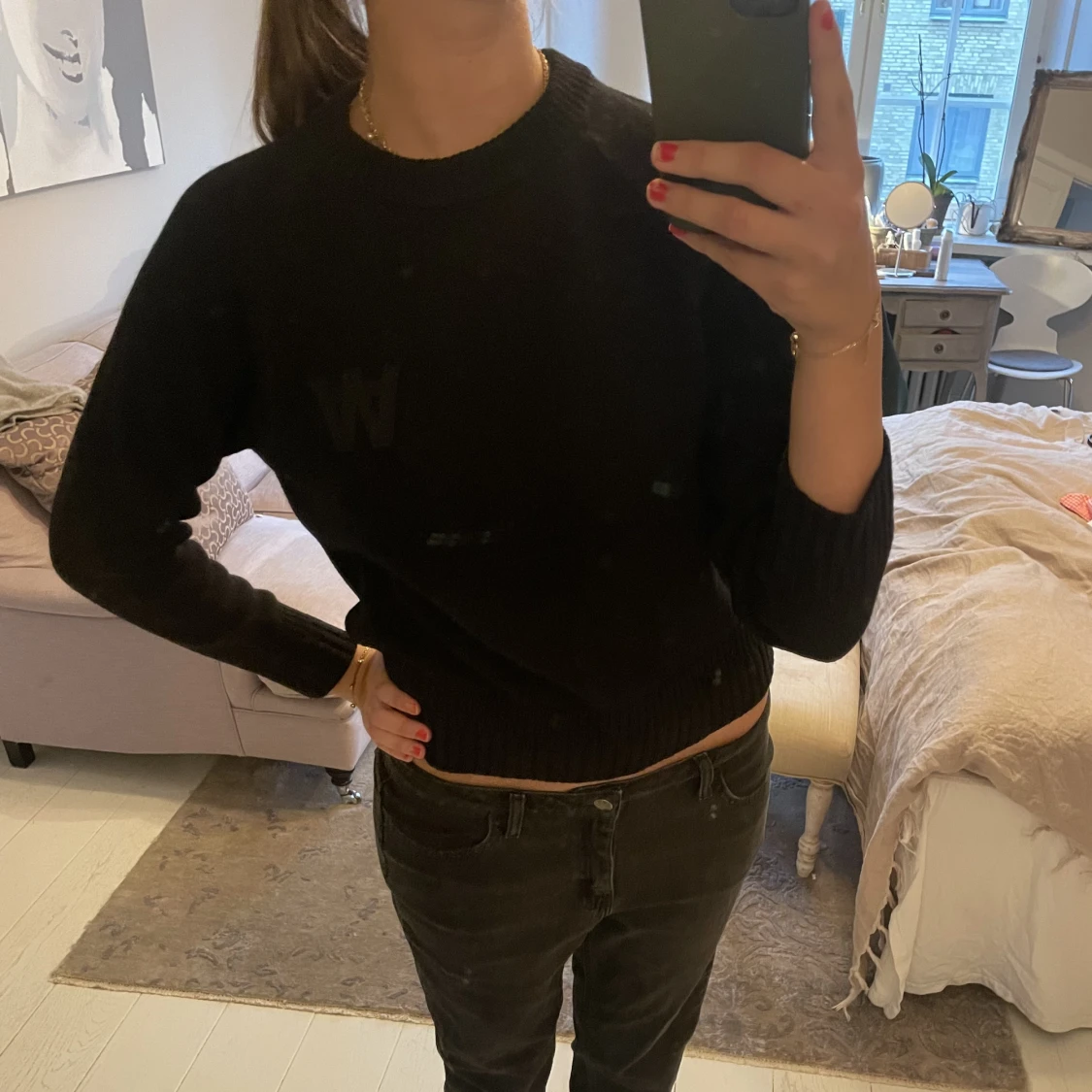 Svart double A tröja 