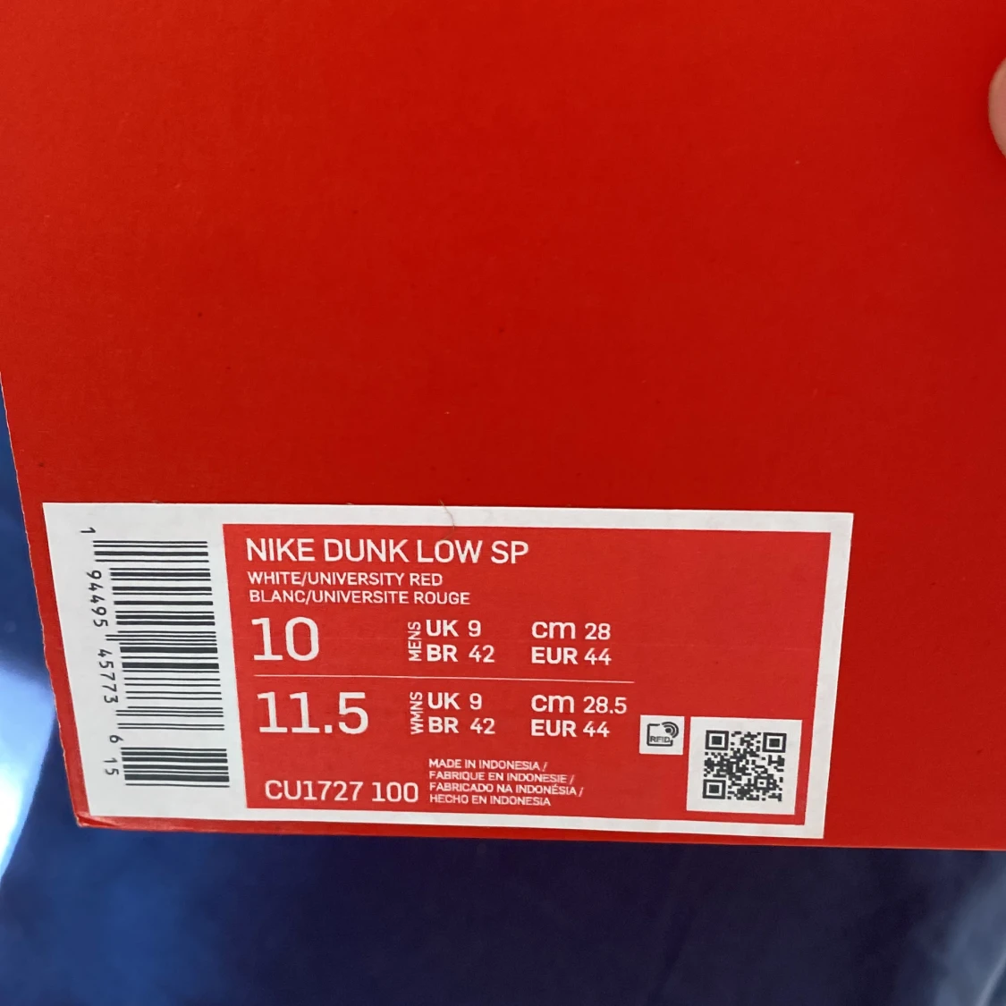 Dunk low st John storlek 44 - 91