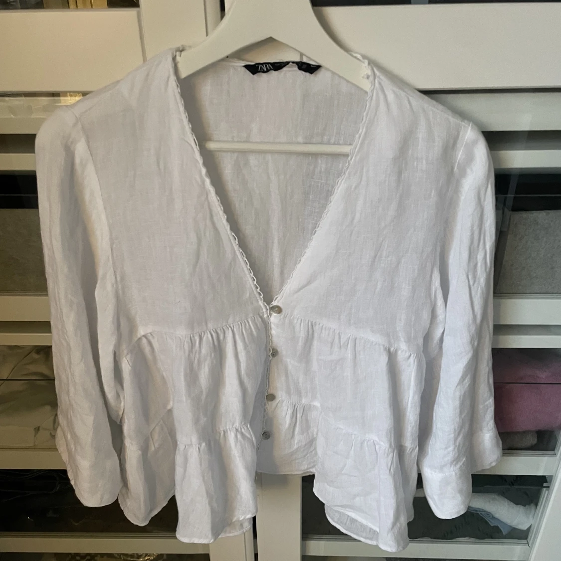 Vit blus från zara