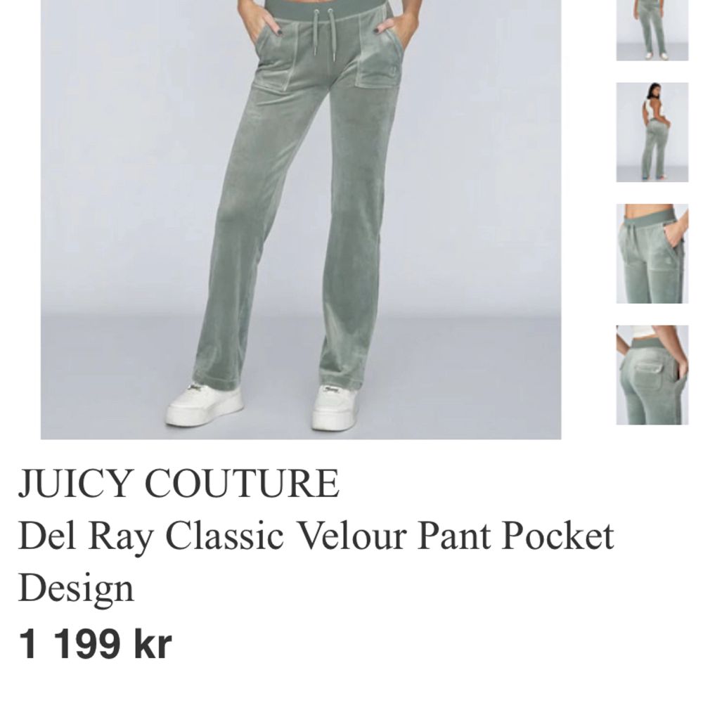 Grön Juicy Couture byxor, chinois green | Plick Second Hand