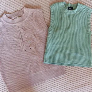 2st Croptops XS grön rosa Mango & Dilvin Knit - Två Croptops! Rosa från Mango (MNG) XS Mintgröna från Dilvin Knit XS Båda för 50kr 🍹