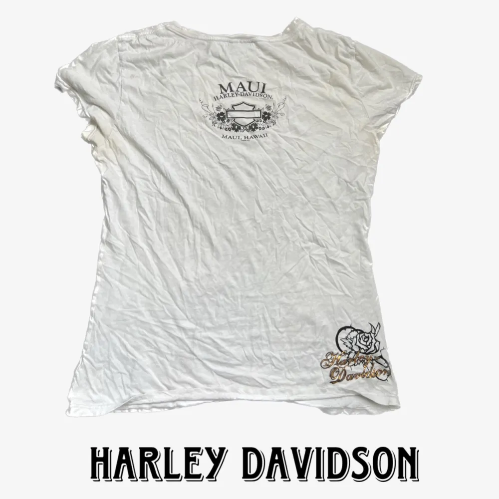 Säljer denna ashöftiga tröja från Harley Davidsson, sitter såhär på mig som är storlek 40. T-shirts.