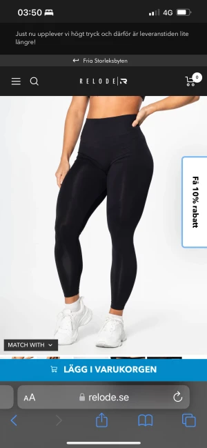Relode tights  - Svarta prime seamless tights från Relode, storlek S. Inköpspris 649kr, säljes för 400kr. Frakt tillkommer 