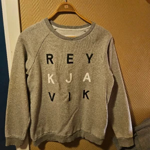 Crewneck - Grå crewneck ifrån elvine. Motiv "reykjavik". Fint skick. 50 kr + frakt