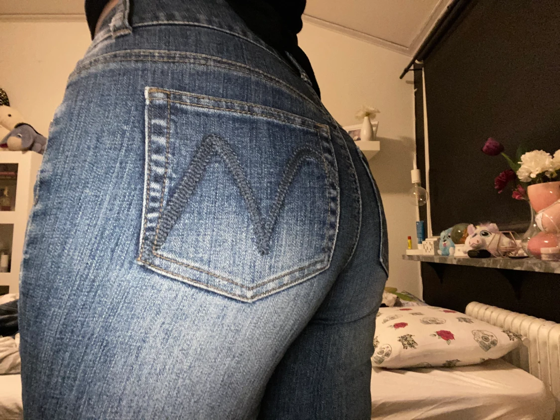 Lågmidjade Jeans - 90
