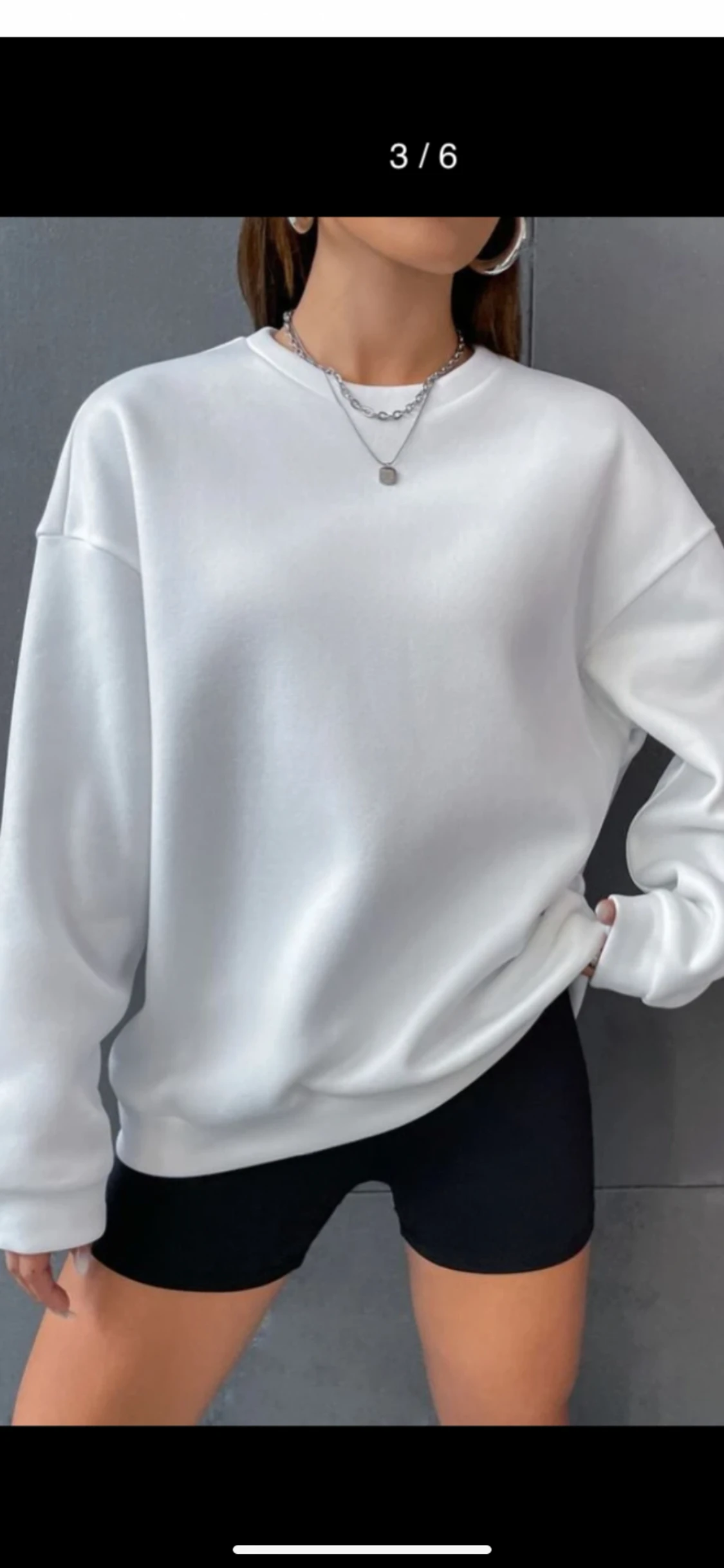 Vit sweatshirt  - 90