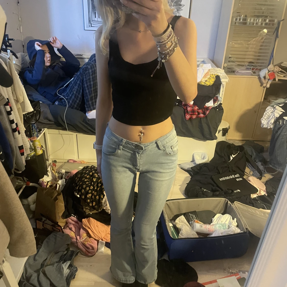 Linne med tjocka ärmar - 90