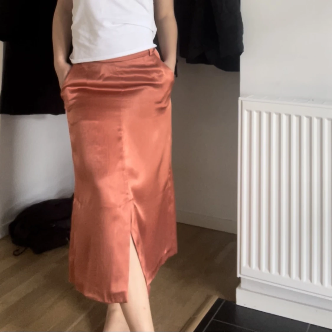 Koppar-orange vintage kjol  - 91