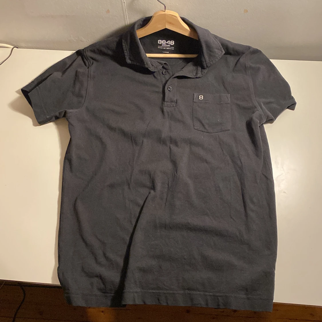 Grå piké med go passform - 90