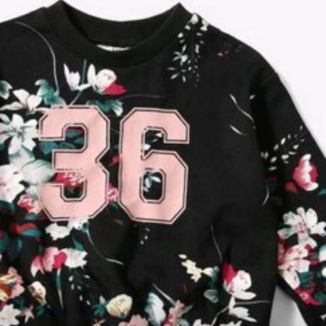 Floral  Sweatshirt & Leggings - Storlek 120 - 91