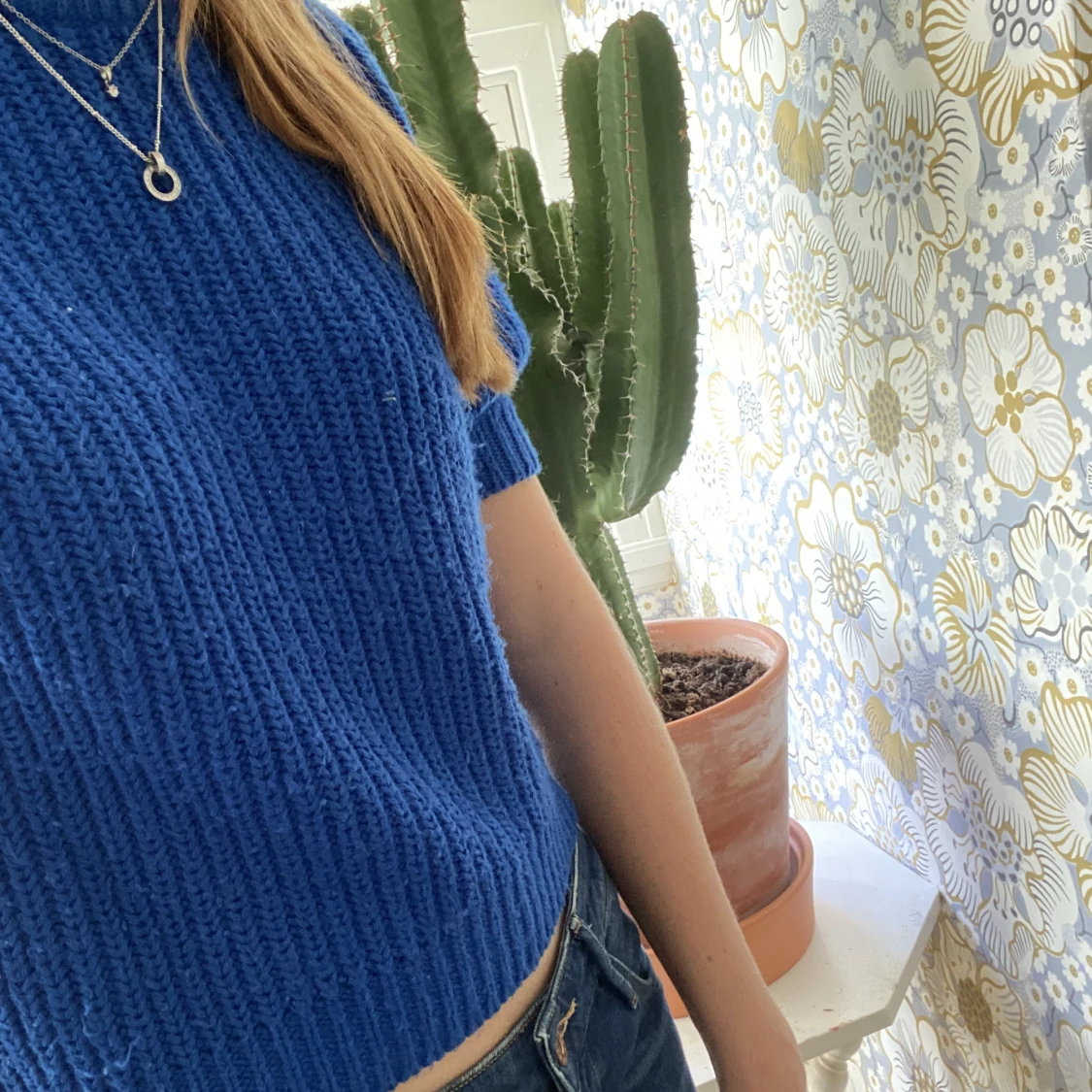 Stickad T-shirt  - 91