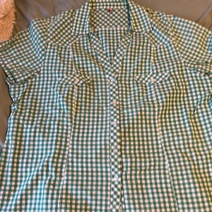 Rutig blus - L/ XL är inte säker 