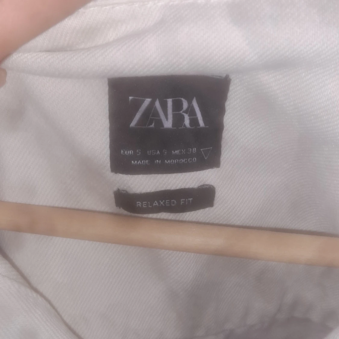 Zara jeans jacka beige storlek s - 91
