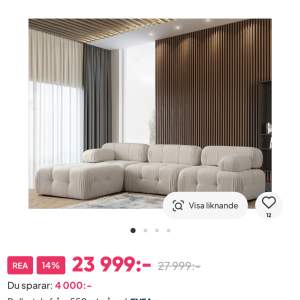 Helt ny soffa billigt.  13999kr fri frakt 