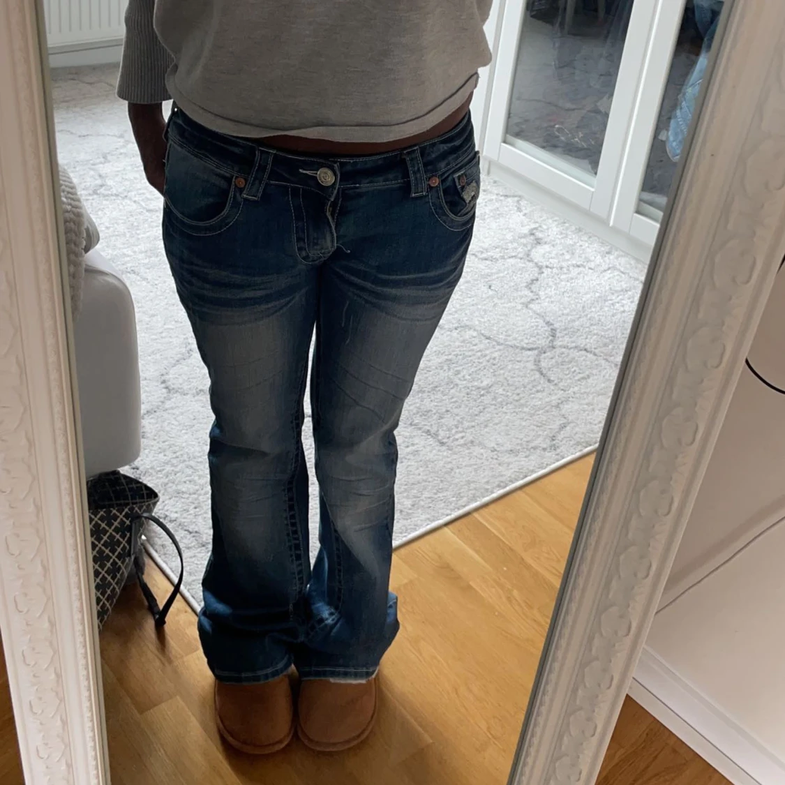 True religion lågmidjade bootcut jeans  - 90
