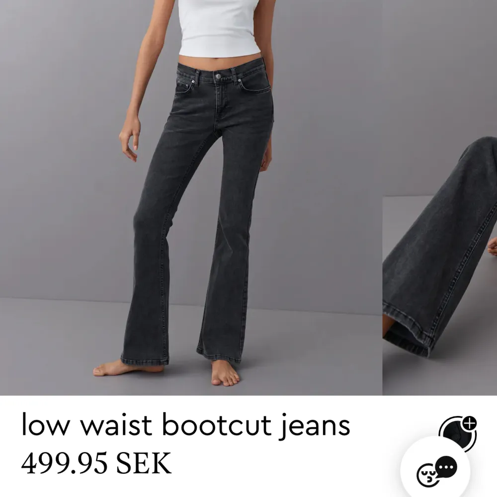Säljer för att jag har jättemånga andra jeans som jag använder mer men de är också köpta på plick och de är jättefina.Priset kan diskuteras . Jeans & Byxor.