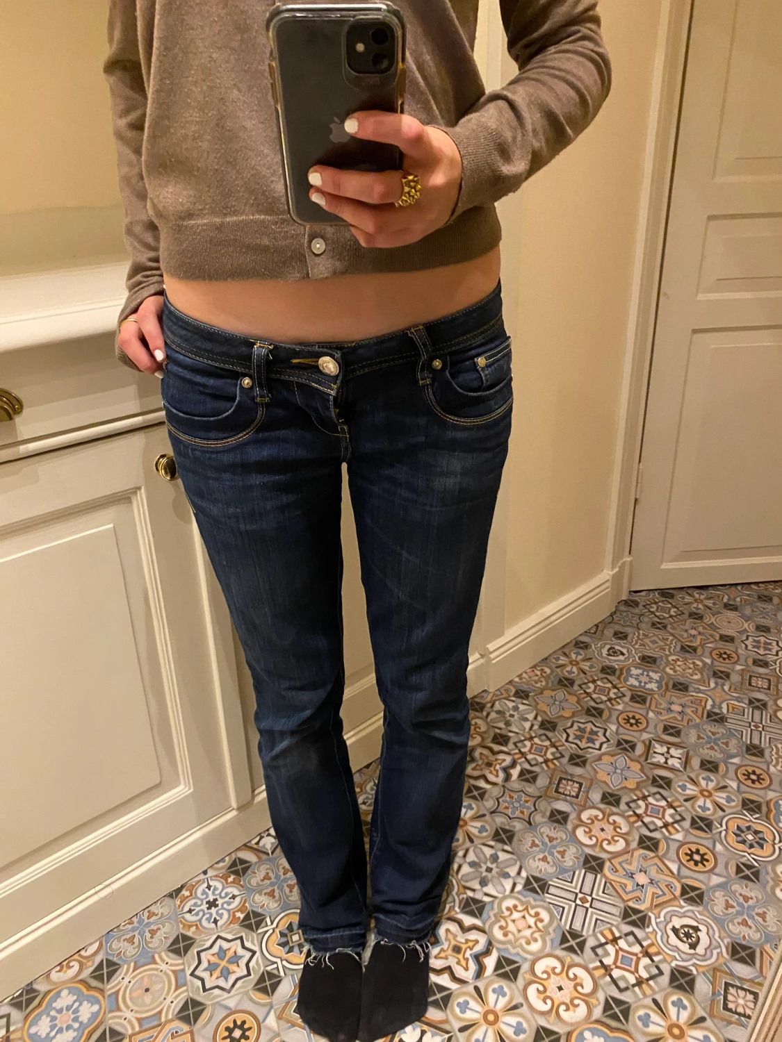 Mörkblåa LTB jeans❣️