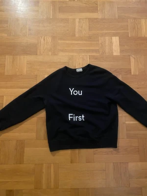 Acne studios ”you first” sweatshirt - 🪵🐎, dark navy