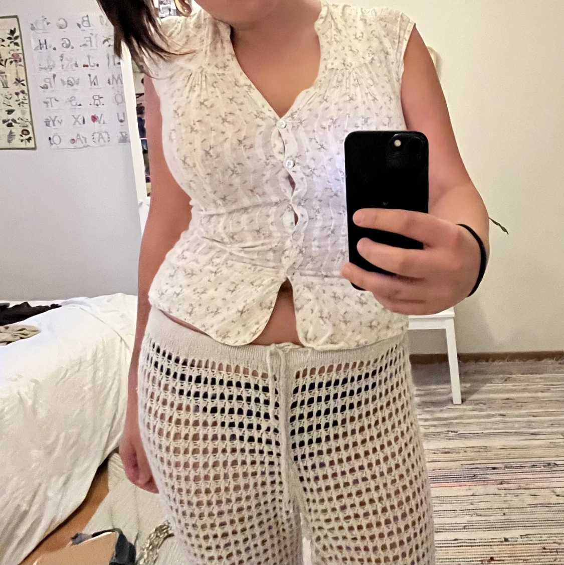 Blus med fina detaljer - 90