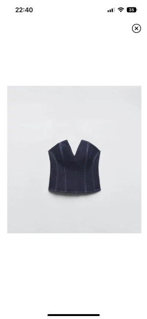Jeanskorsett  - Säljer denna korsett från zara, säljer då den inte kommer till användning. Storlek S. Som ny 