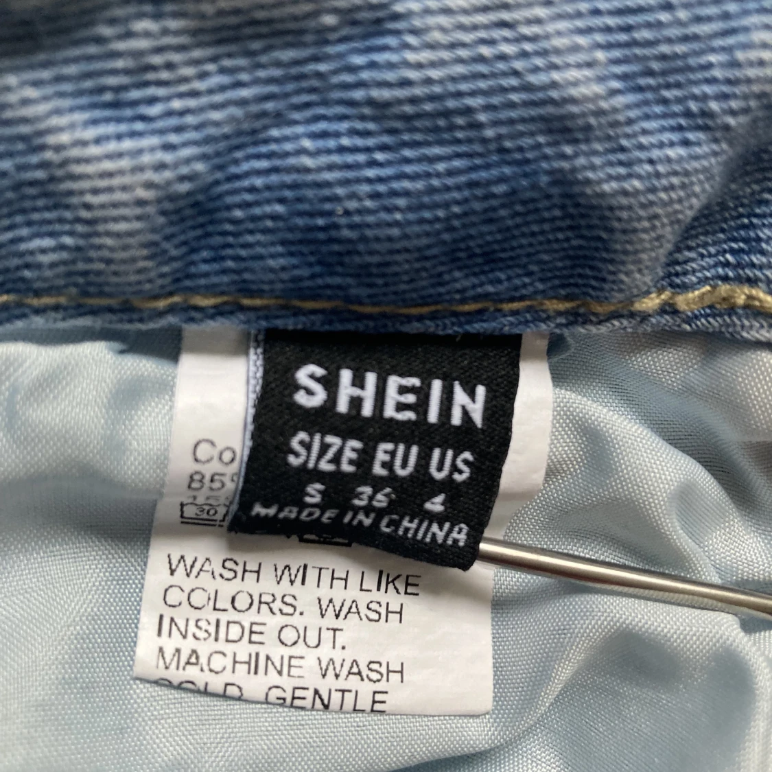 Blå jeansshorts - 91