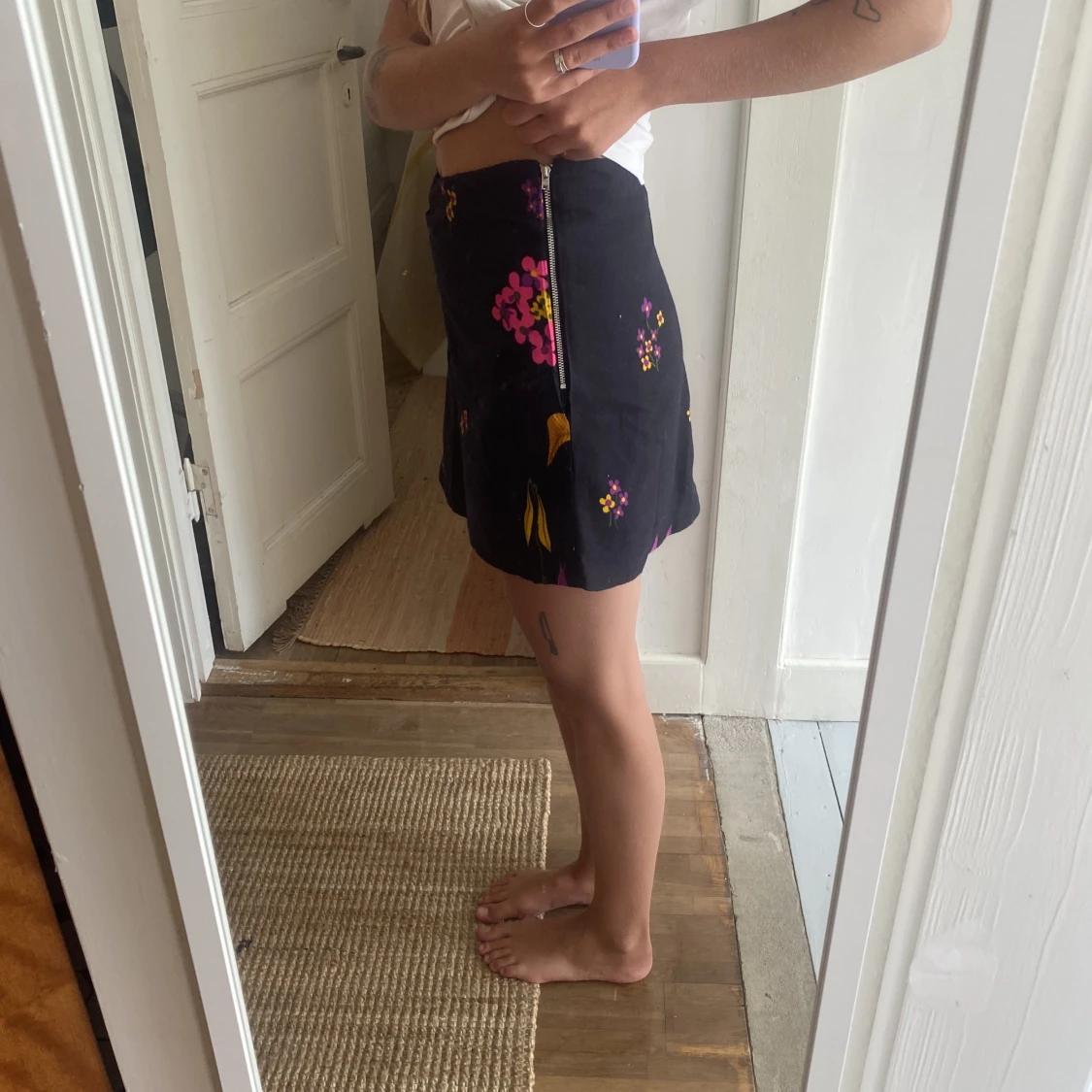 Kort kjol i vintagetyg - 90