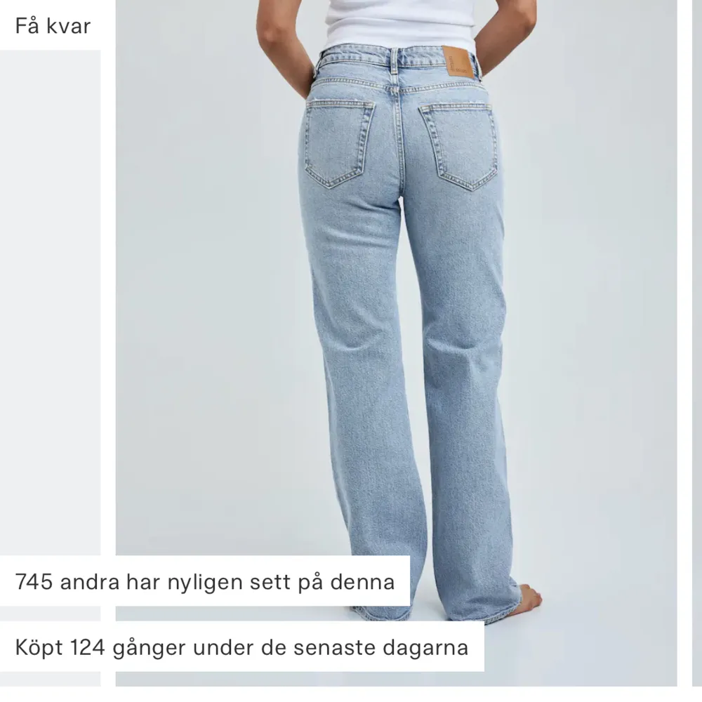 Ett par knappt använda Jeans från bikbok. Ord pris 599. Jeans & Byxor.