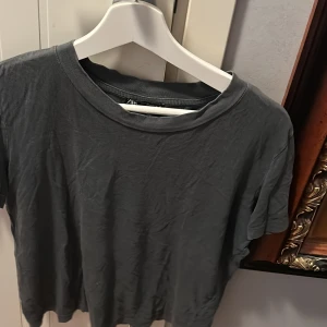 Enkel T-shirt från Zara  - Säljer denna T-shirt som är snygg på och som passar till många outfits!