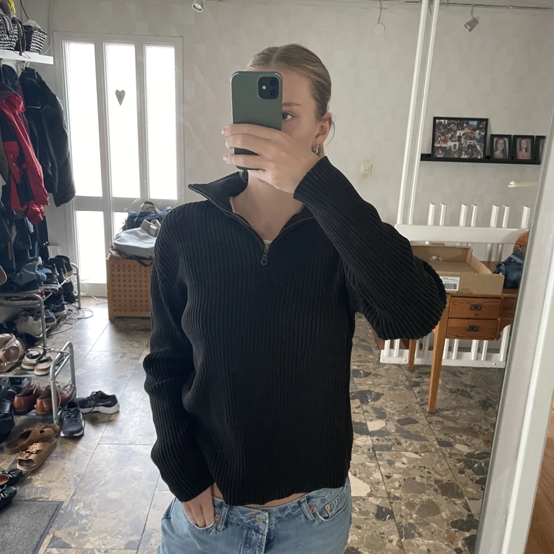 Halv zip tröja  - 90