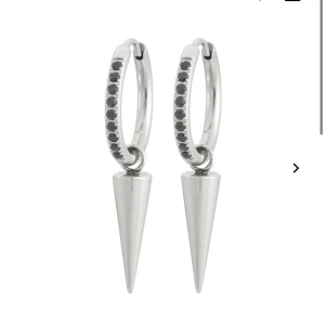 Edblad Peak Hoops Sparkle Black  - Säljer dessa super fina edblad örhängen som ej kommer till användning! 