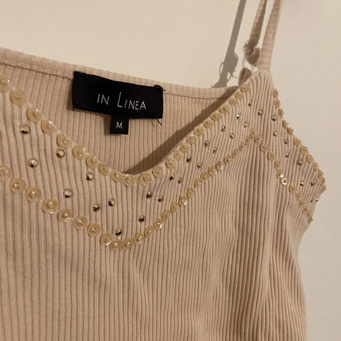 Linne med paljetter  - 90