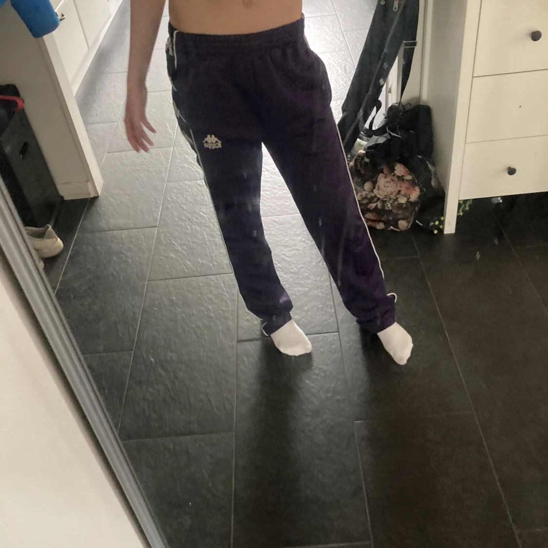 Lågmidjade kappa byxor - 91