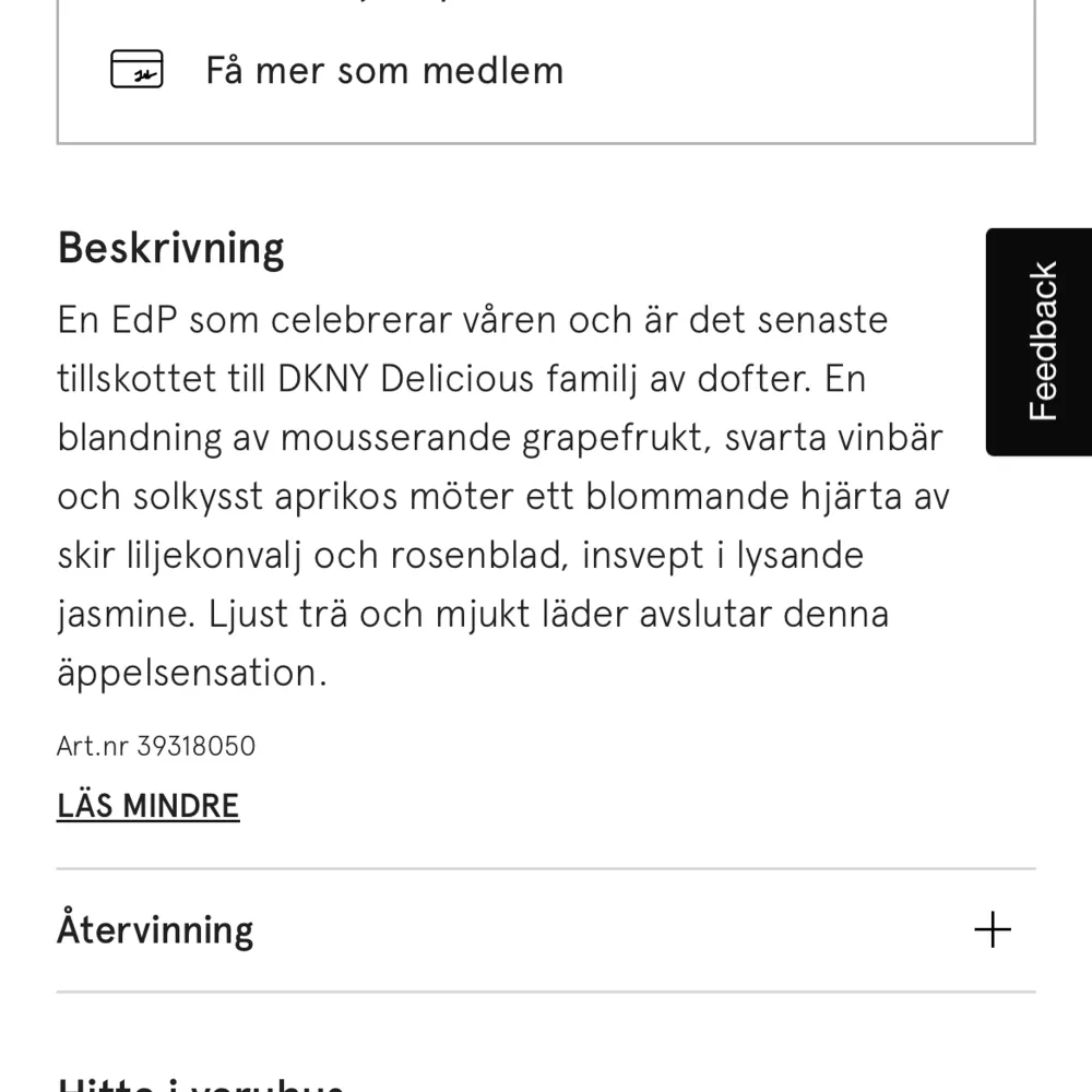 Säljer helt ny oöppnad parfym från DKNY, be delicious fresh blossom 100ml. Köpte som present till min mamma men hon hade redan den tyvärr. Köpt för strax över 1000kr men säljer den för ett generöst pris på 549kr då den kostar 795kr för 50ml egentligen🫶🏼. Övrigt.