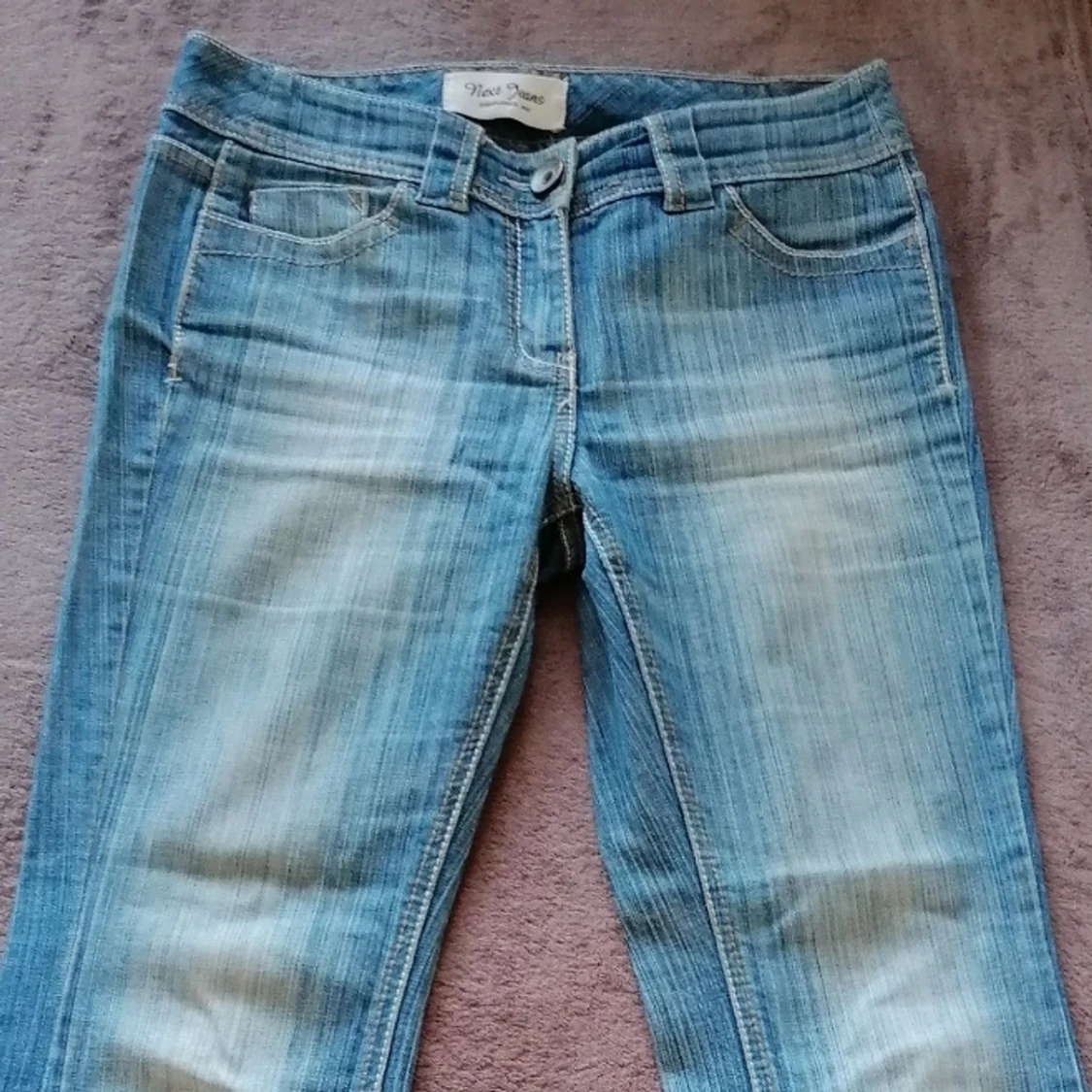 Lågmidjade vida jeans 
