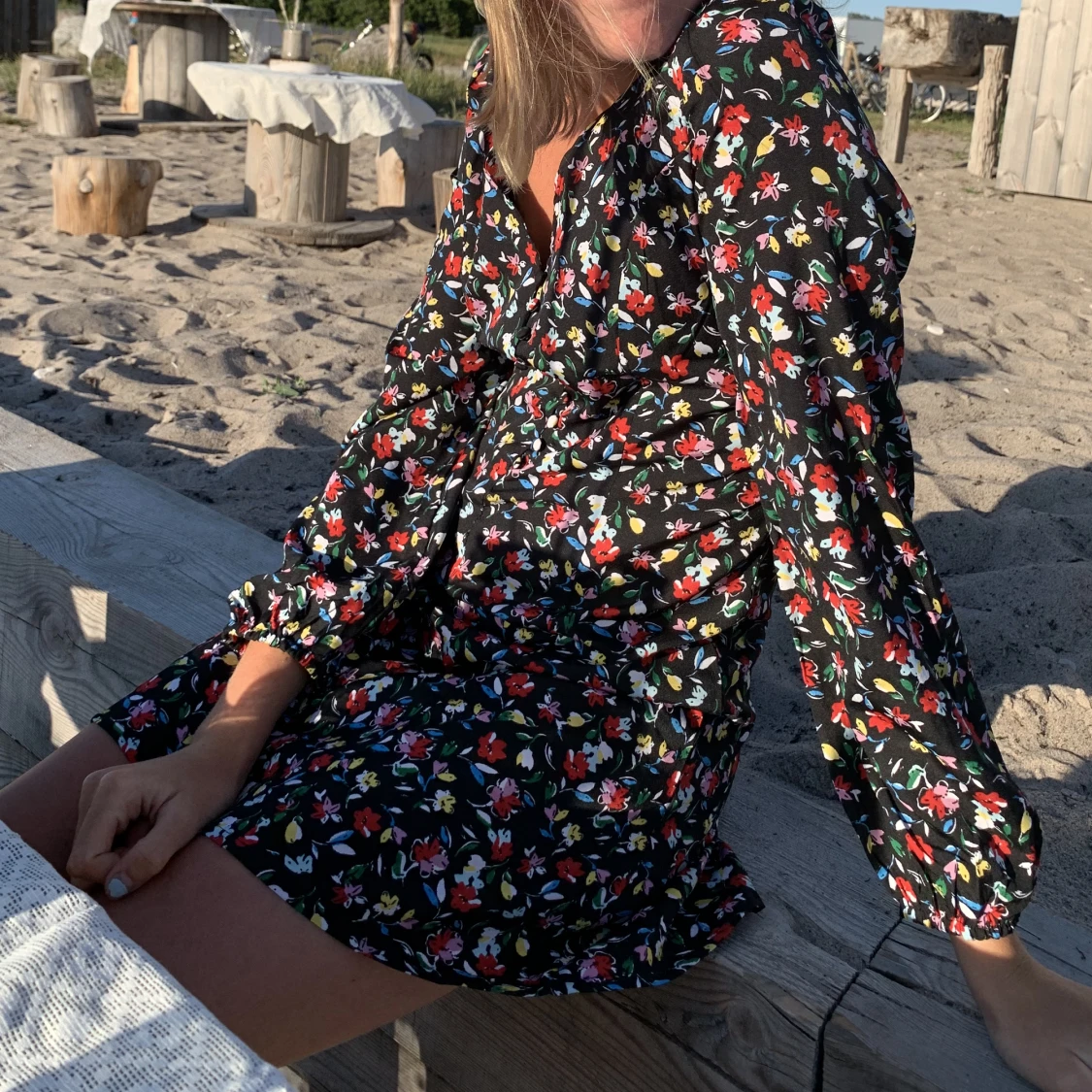 Blommig klänning - 90