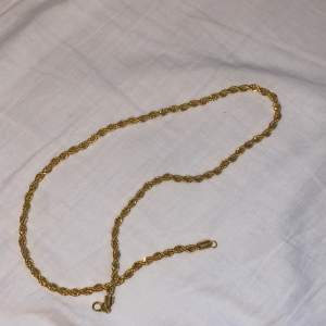 Rostfritt Guld cordell halsband, möts i Stockholm eller frakt