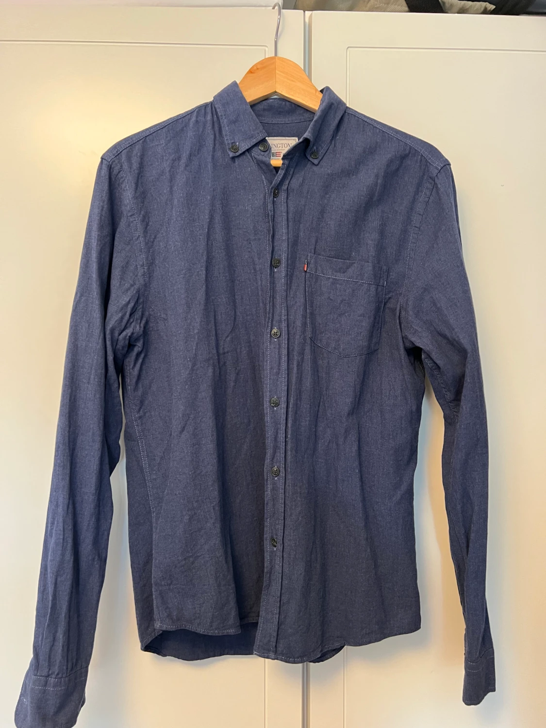 Marinblå skjorta lexington